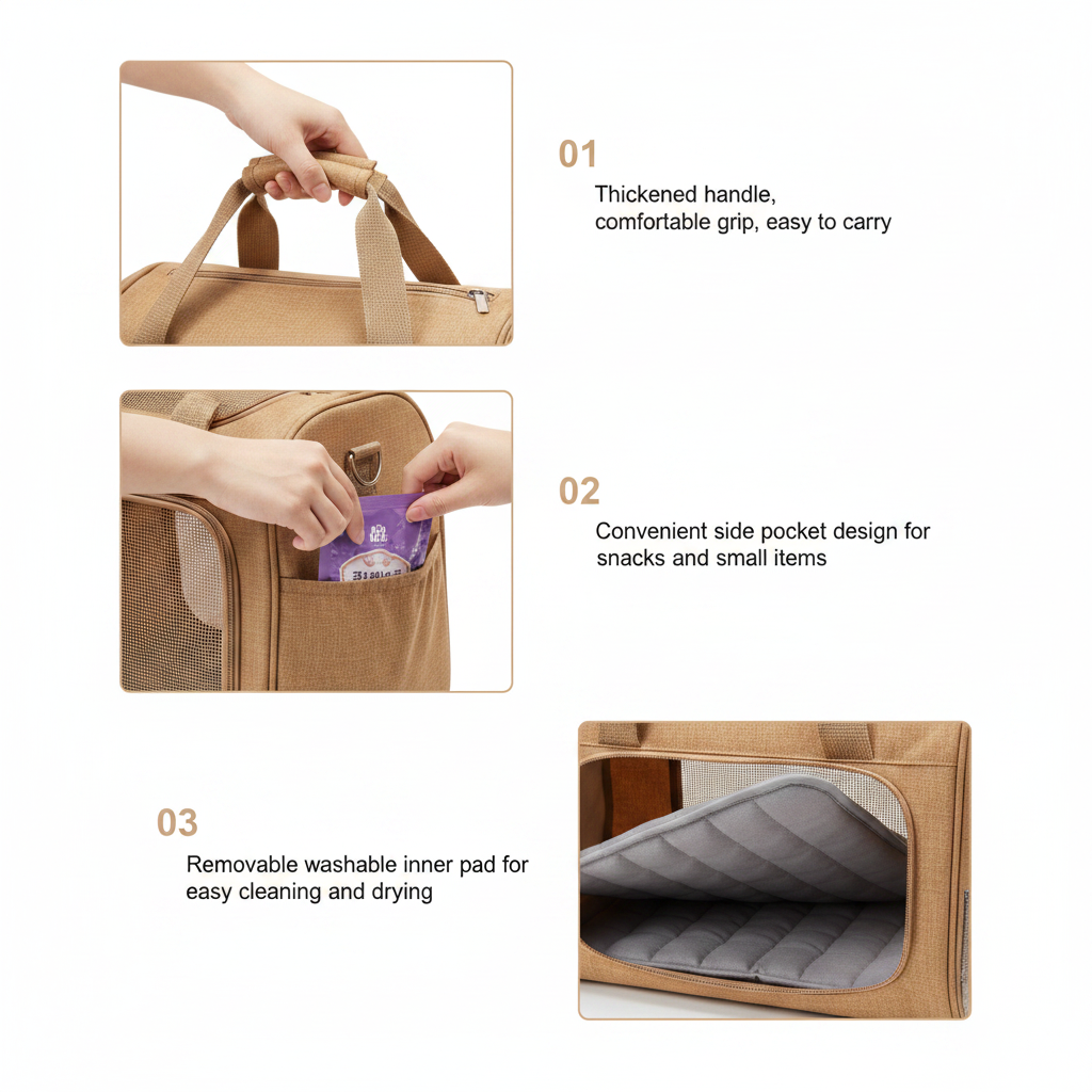 Portable Pet Carrier Backpack — Breathable Travel Bag for Cats & Dogs