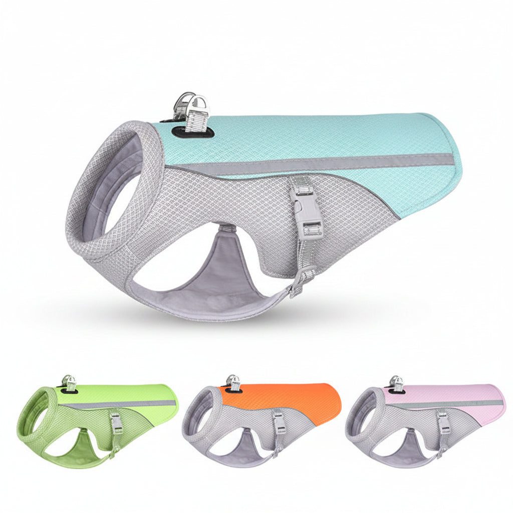 Summer Cooling Vest for Dogs — Breathable Sun-Proof Cooling Clothes