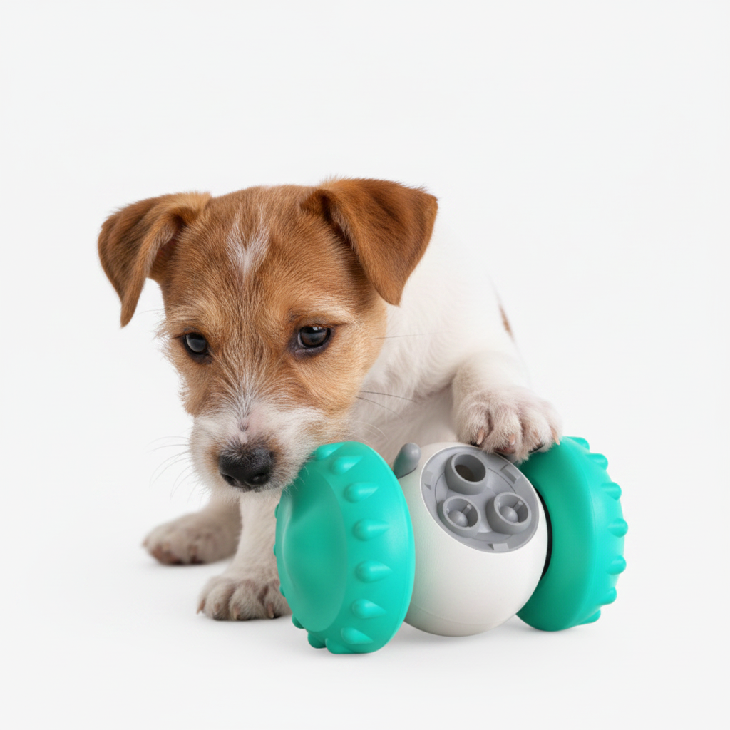 Interactive Slow Feeder Balance Toy - Tumbler Treat Dispenser for Dogs & Cats