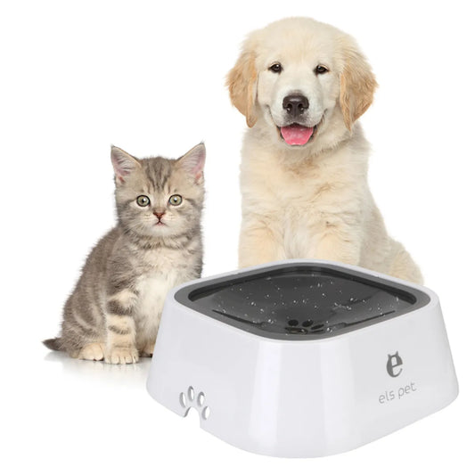 Anti-Spill Floating Water Bowl for Cats & Dogs