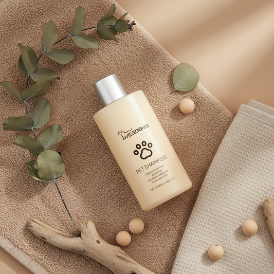 Gentle Pet Shampoo for Dogs - Mild Cleansing & Detangling Formula for Soft, Shiny Coats