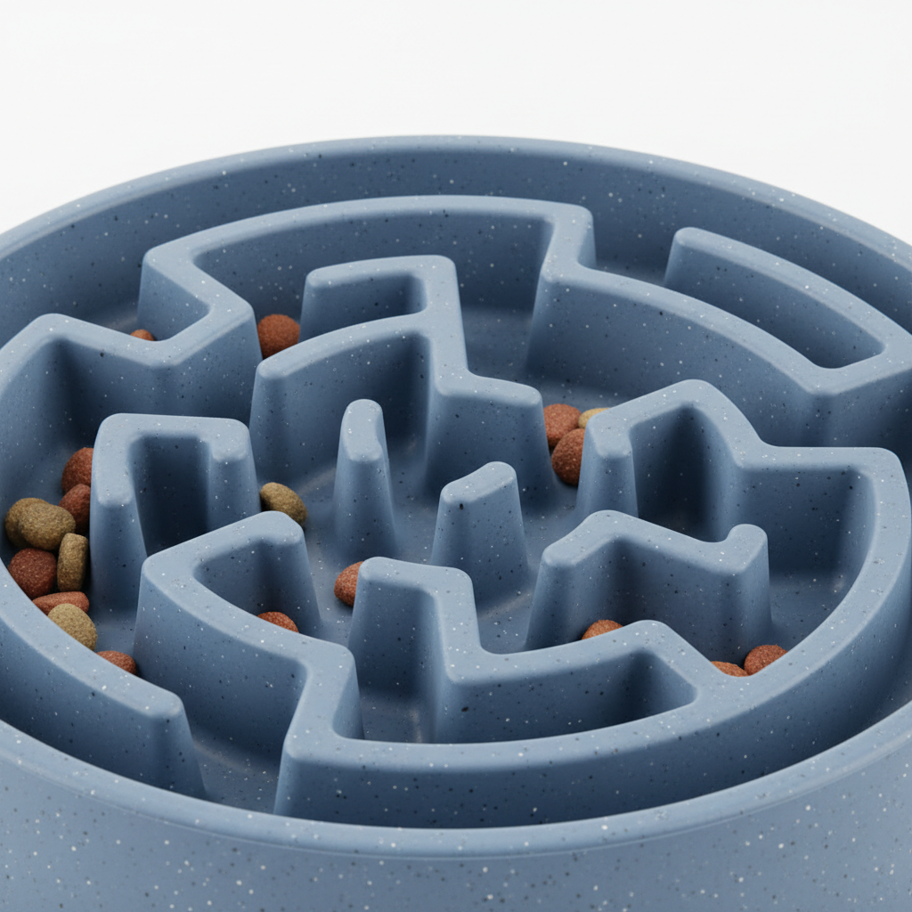 Slow Feeder Bowl — Anti-Gulping Dog Bowl | Promotes Healthy Eating