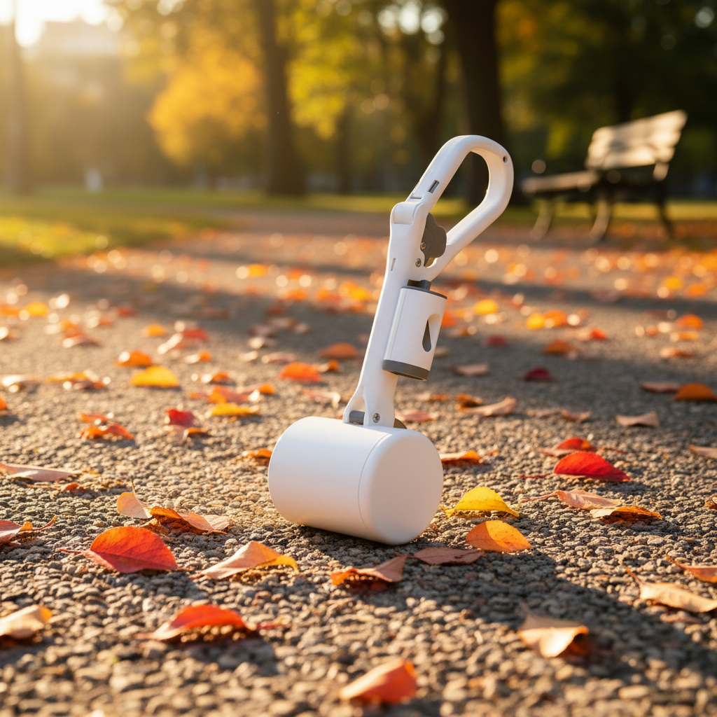 Ramasse-crottes automatique PawBliss - chemin automne