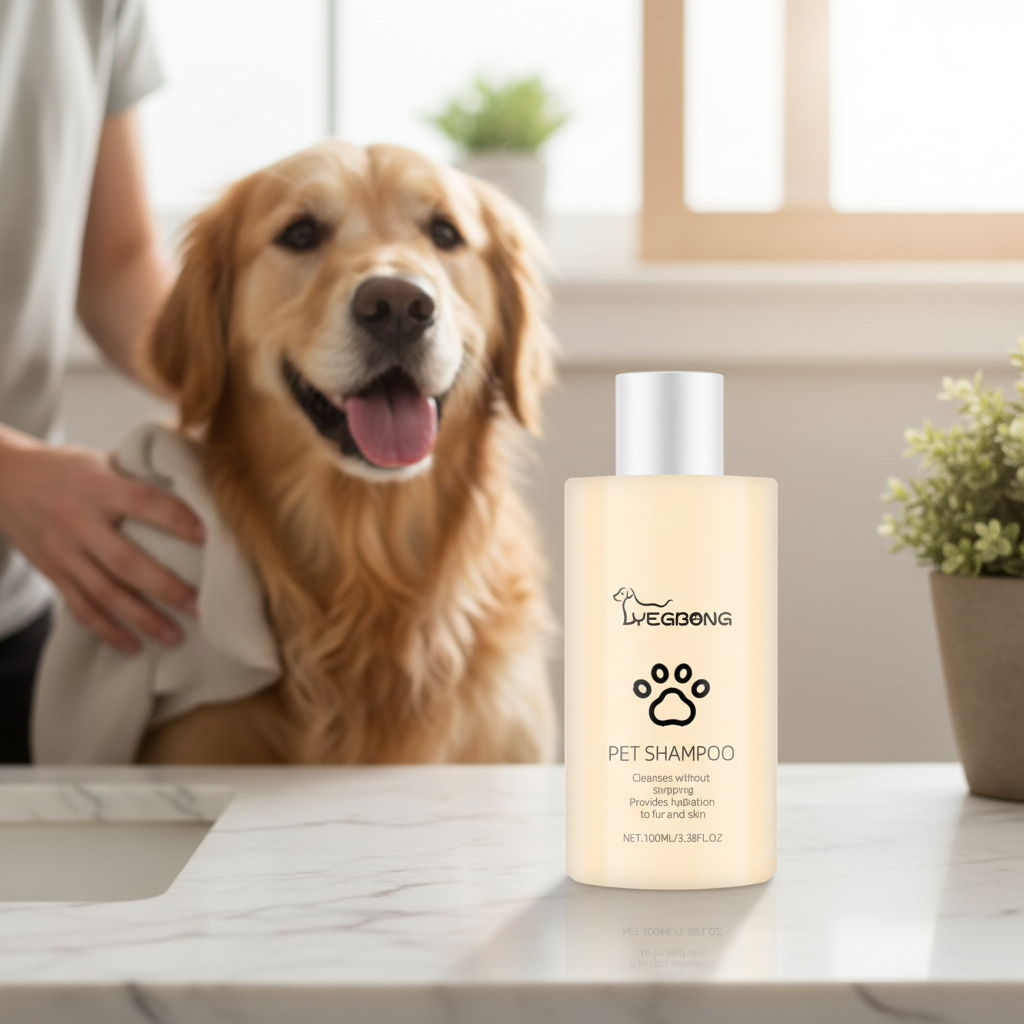 Gentle Pet Shampoo for Dogs - Mild Cleansing & Detangling Formula for Soft, Shiny Coats